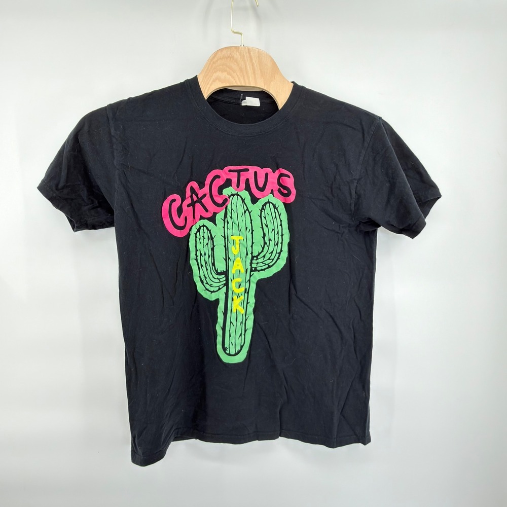 Cactus Jack T-Shirt Mens S Black Pink Green Yellow Graphic Travis Scott Tee